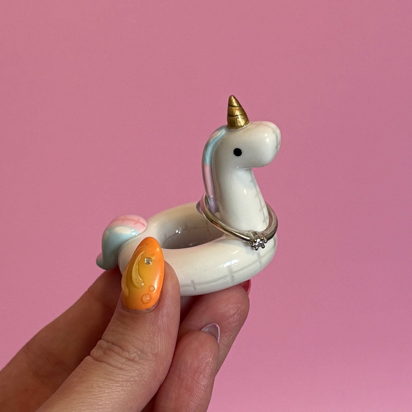Unicorn Pool Floatie Ring Holder
