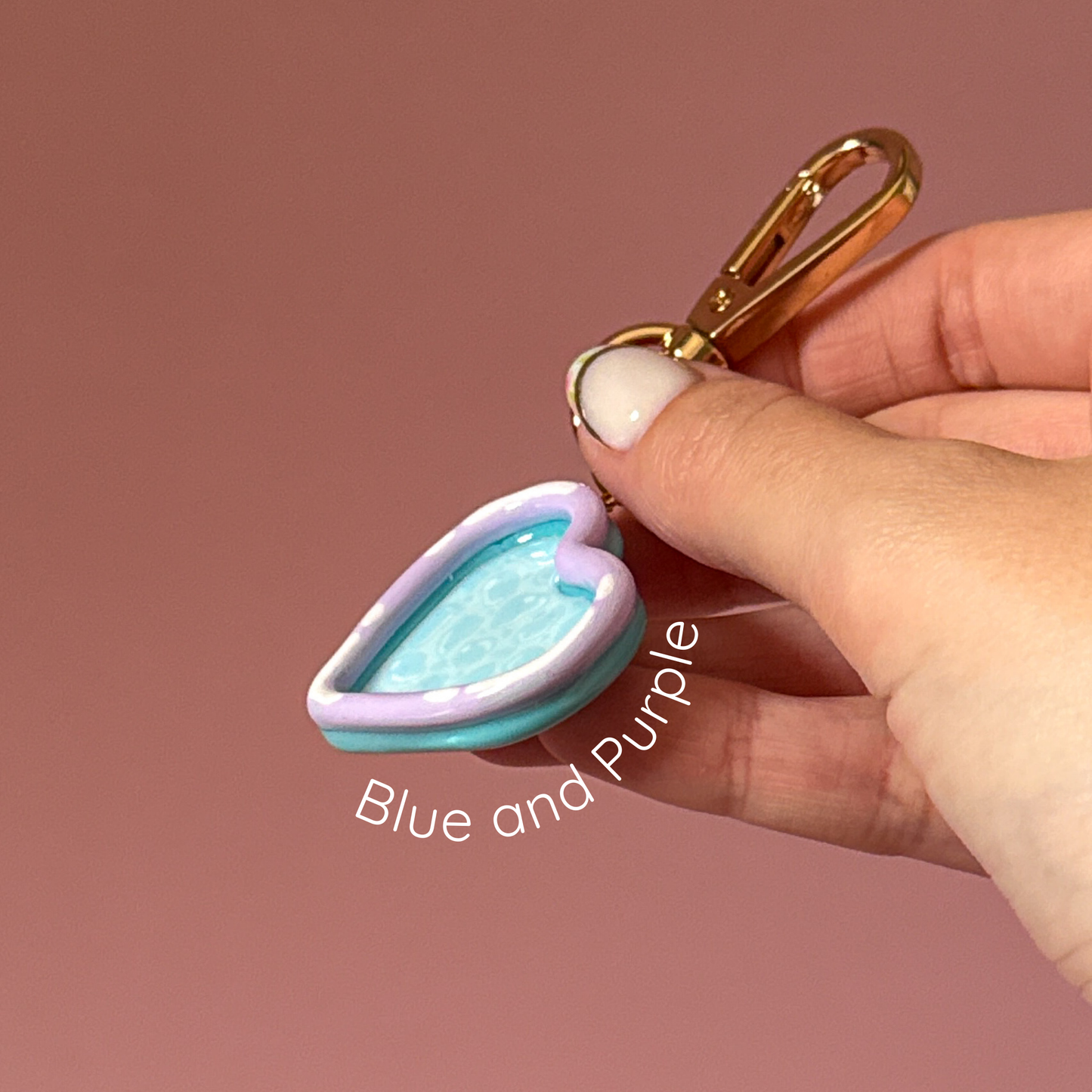 Heart Mini Pool Keychain/Bag Charm