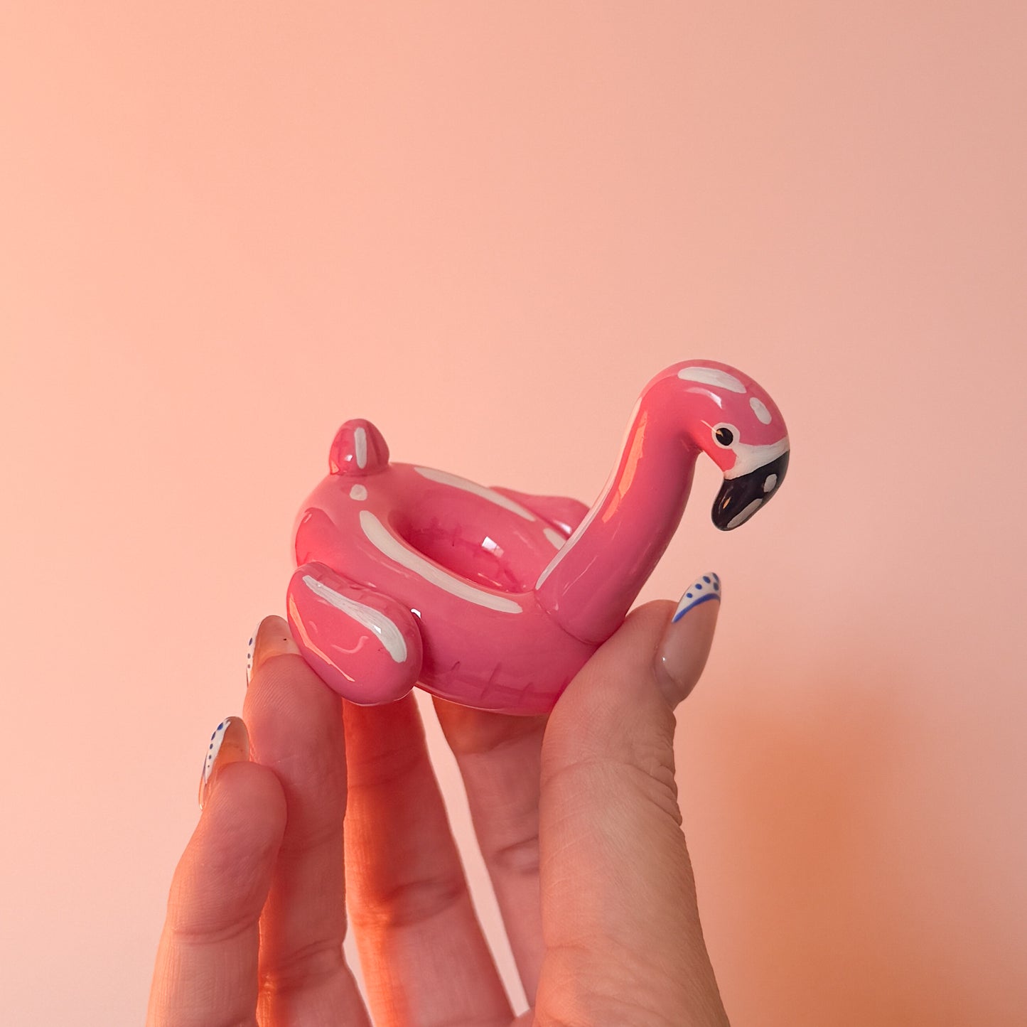 Flamingo Pool Floatie Ring Holder