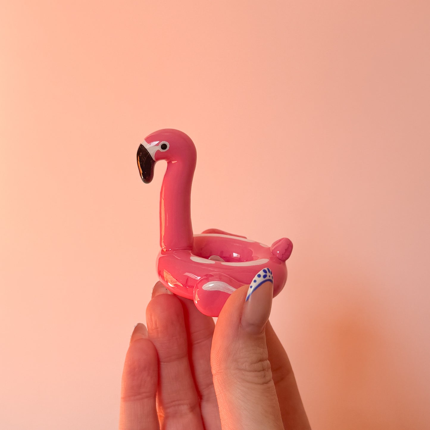 Flamingo Pool Floatie Ring Holder