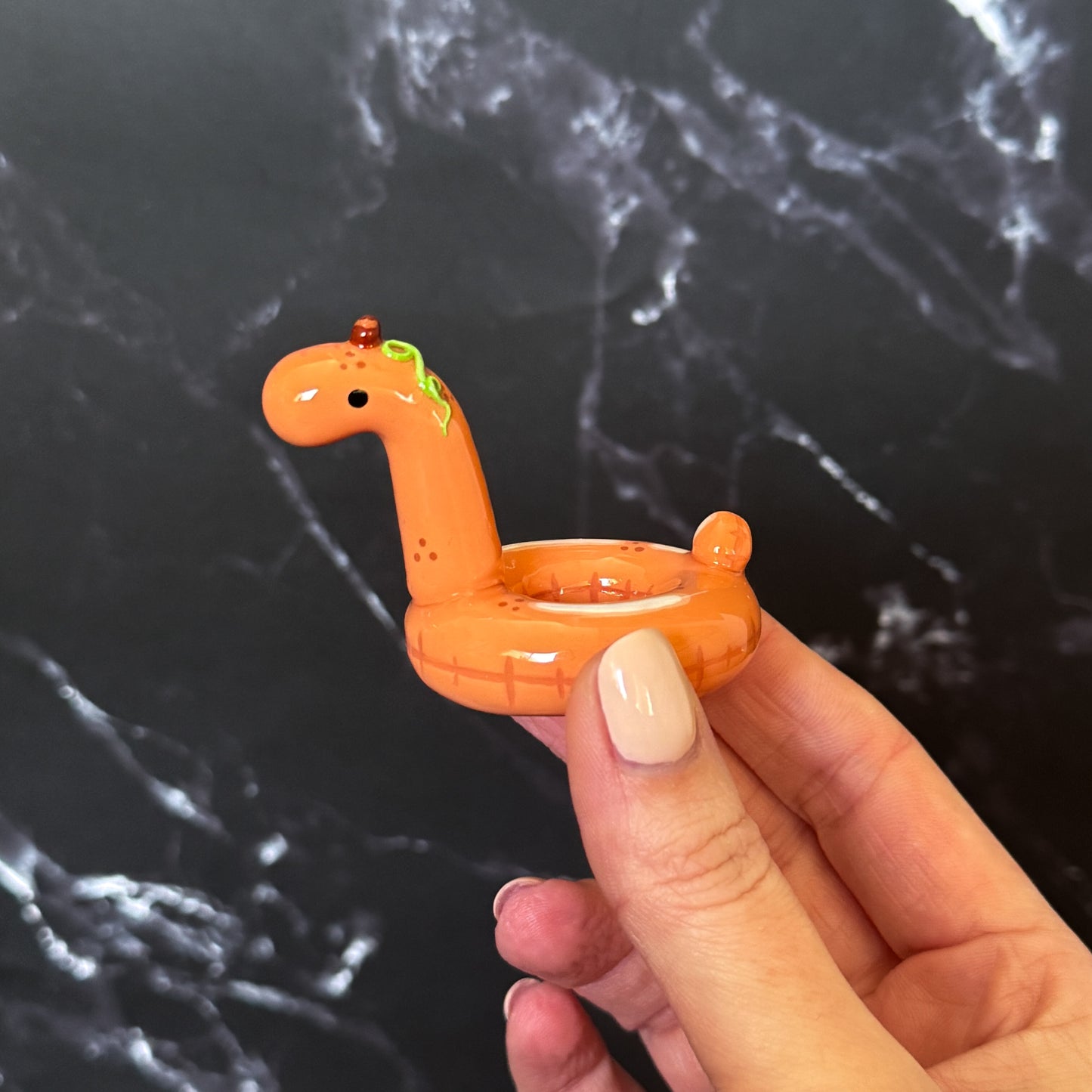 Pumpkin Dino Pool Floatie Ring Holder