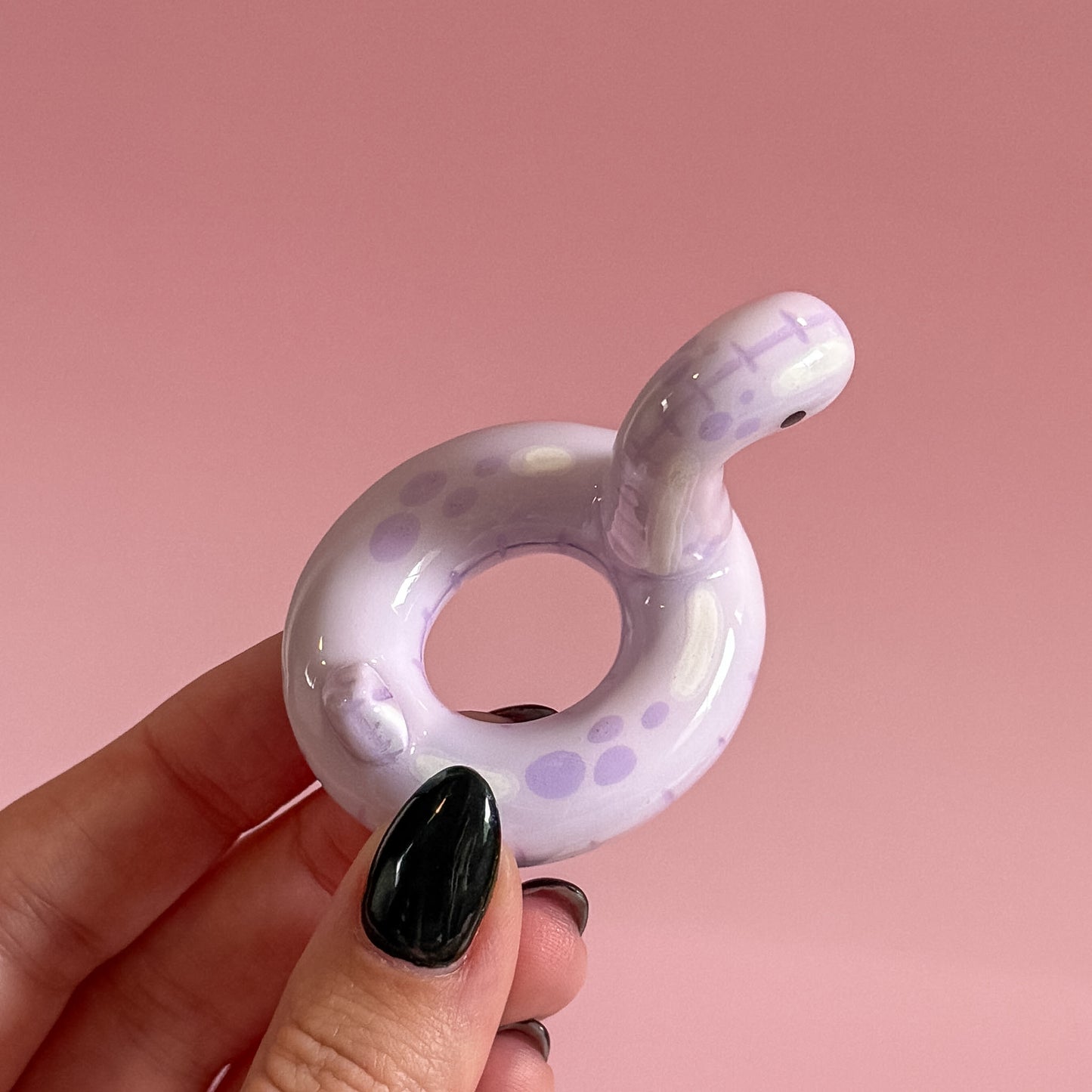 Pastel Purple Dino Pool Floatie Ring Holder