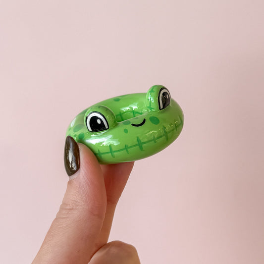 Frog Pool Floatie Ring Holder