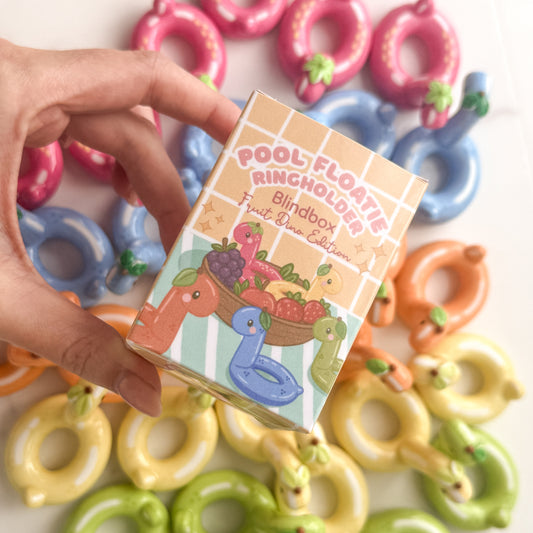 Pool Floatie Ring Holder Blind Box - Fruit Dino Edition
