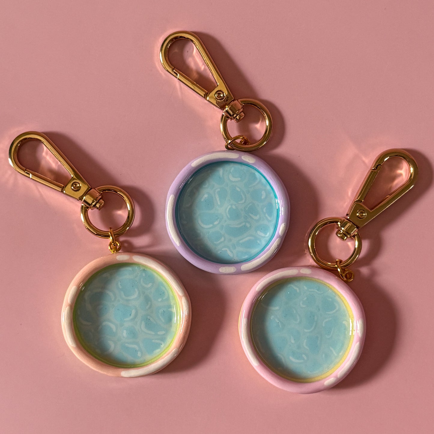 Round Mini Pool Keychain/Bag Charm