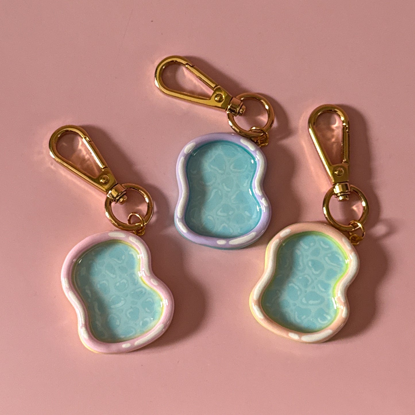 Squiggle Mini Pool Keychain/Bag Charm